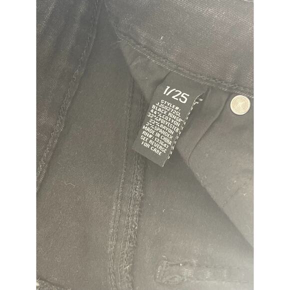 CP Jeans Black Wash Cut-Off Raw Hem Mini Denim Skirt Junior's Size 1 - Picture 7 of 7